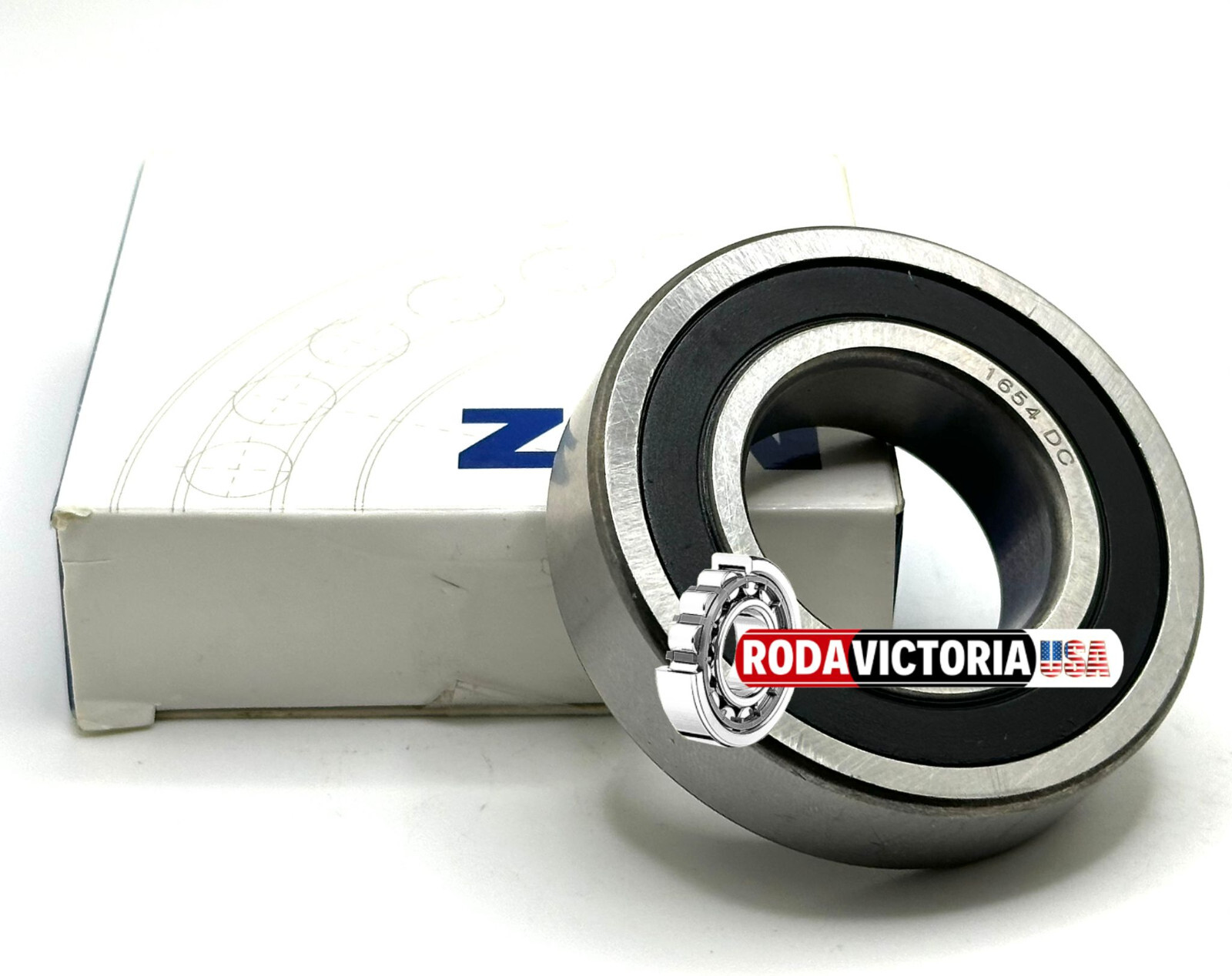 ZEN 1654 2RS Radial Ball Bearing, Rubber Sealed 1 ¼”x2 ½” x 5/8”