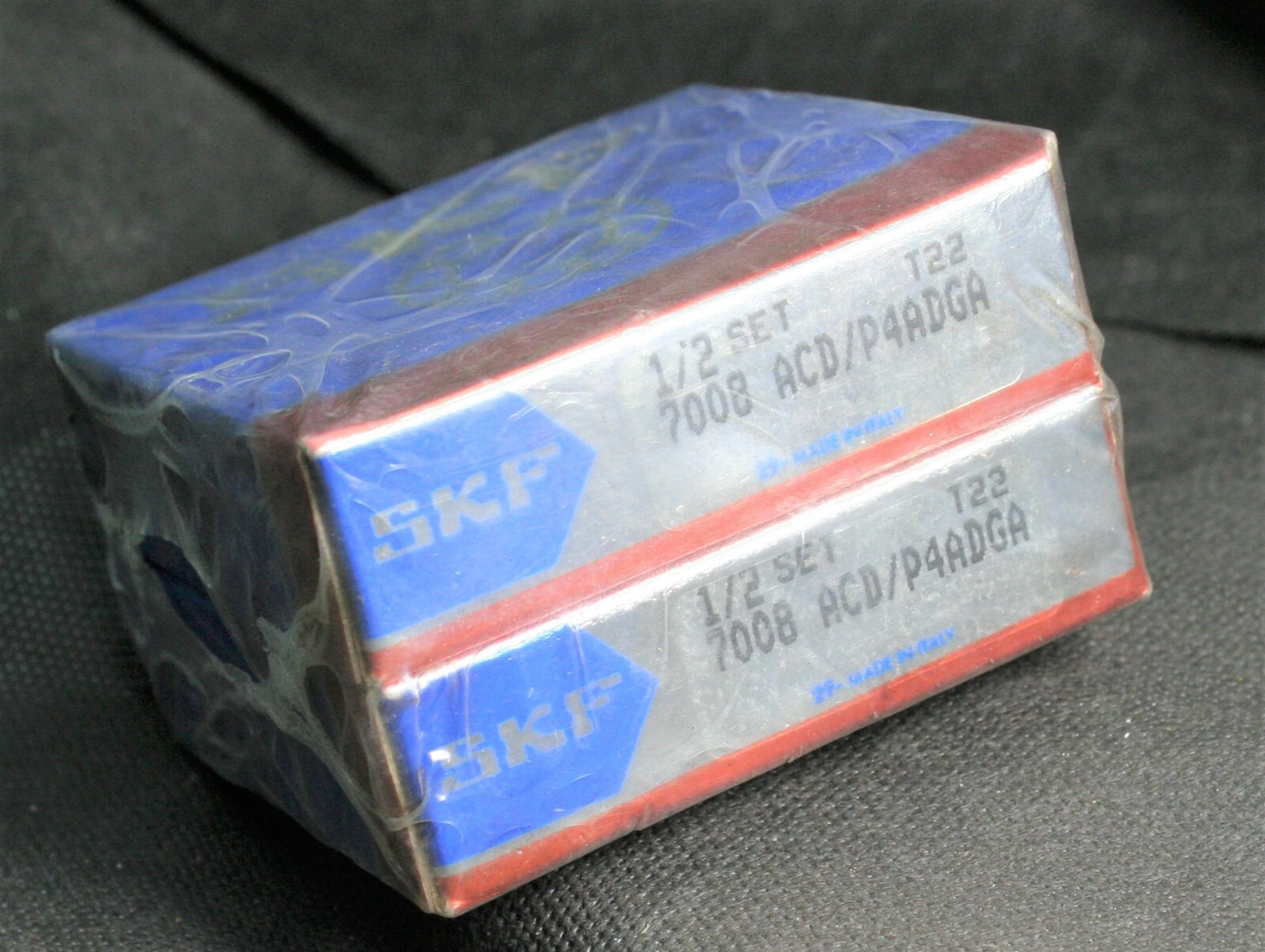 Two (2) SKF 7008 ACD/P4 ADGA Angular Contact Bearings 40 MM Bore Set 2 183 NEW