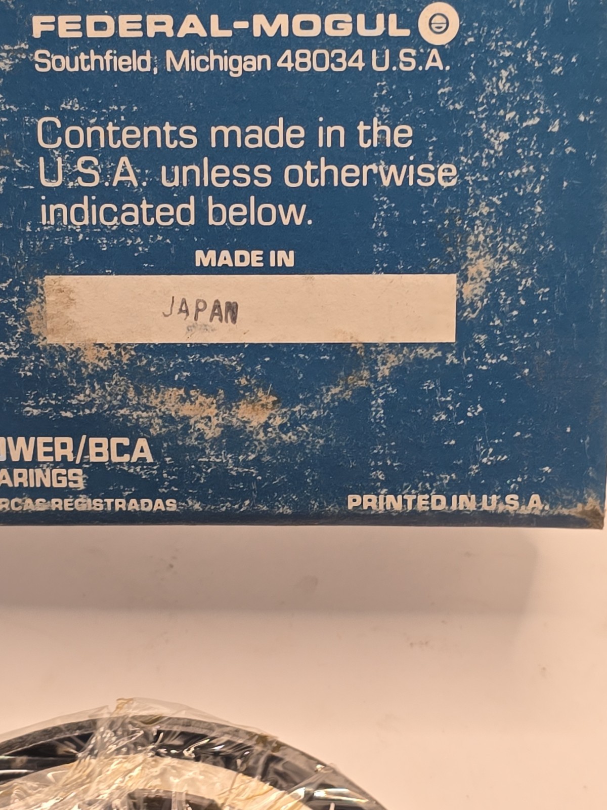 BCA/Bower 382S 387A Tapered Roller Bearing & Cup Federal Mogul