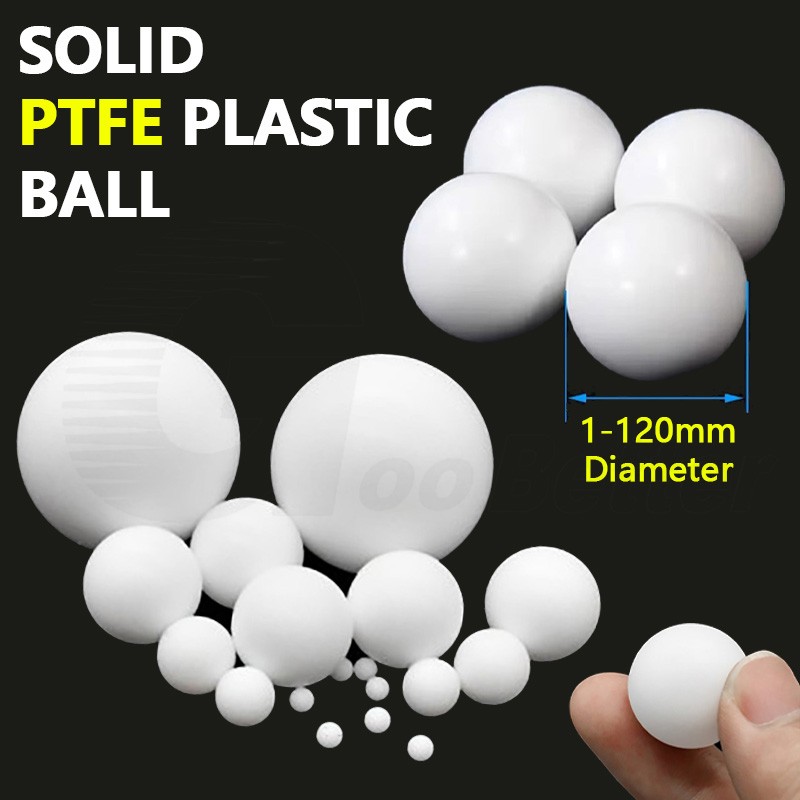 1-120mm Solid PTFE Ball F4 Plastic Sphere Bearing Ball Pumps Valves Sealing Ball