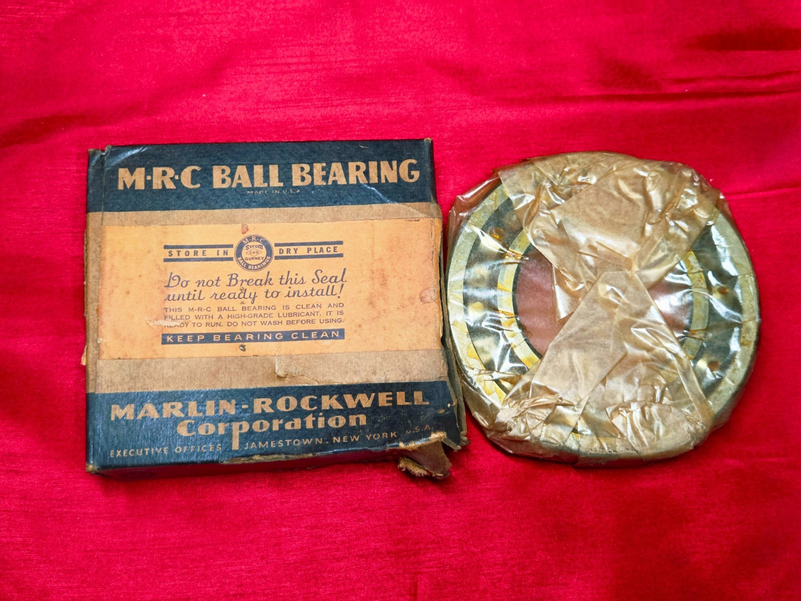 MRC 213S Deep Groove Ball Bearing 65mm Bore, 120mm OD, 23mm W, USA Made – NEW