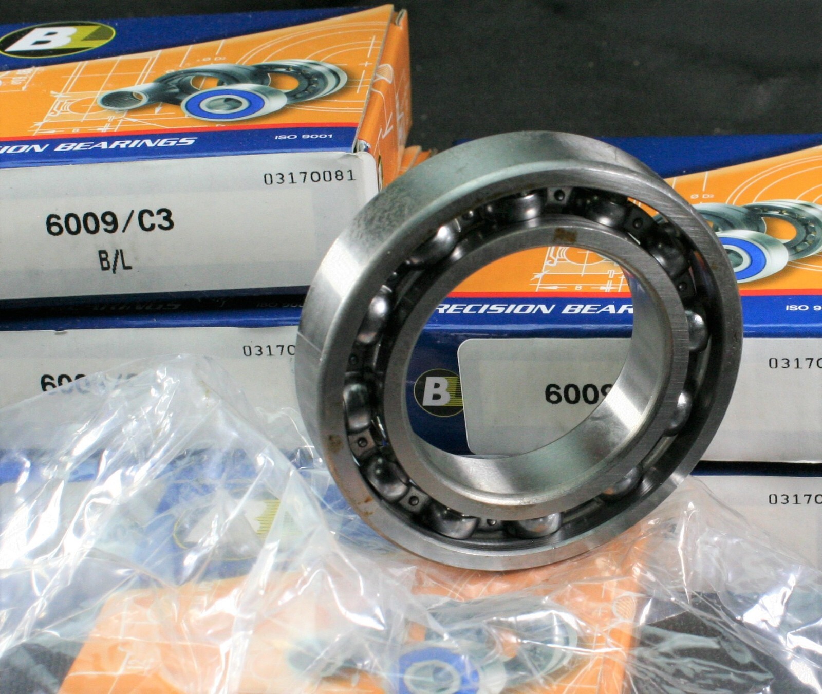 One (1) BL Bearings Limited 6009 /C3 Deep Groove Bearing 45MM Bore China NEW
