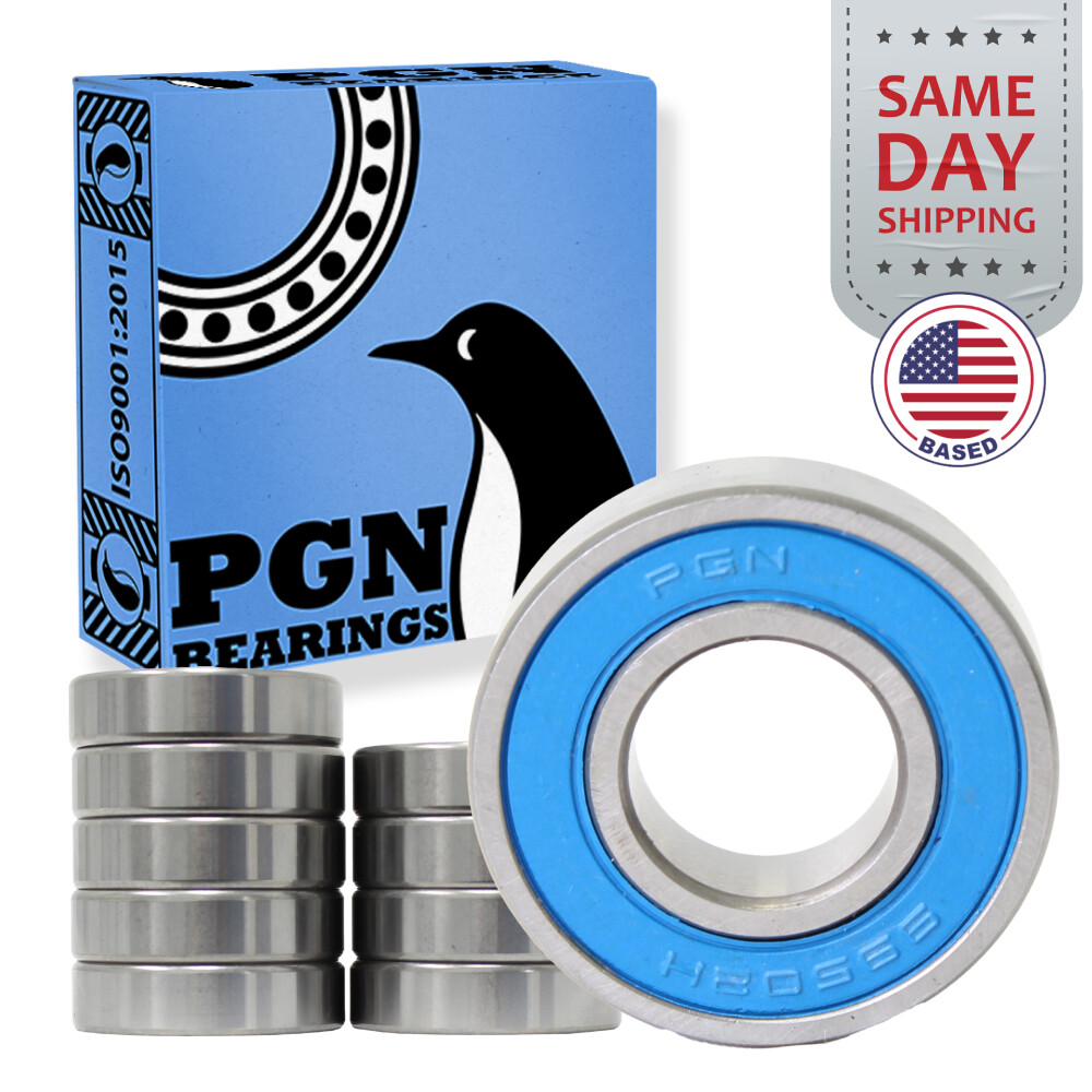 (10) 99502H Mower Spindle Go Kart Sealed Ball Bearing, 5/8″x1-3/8″x.433″
