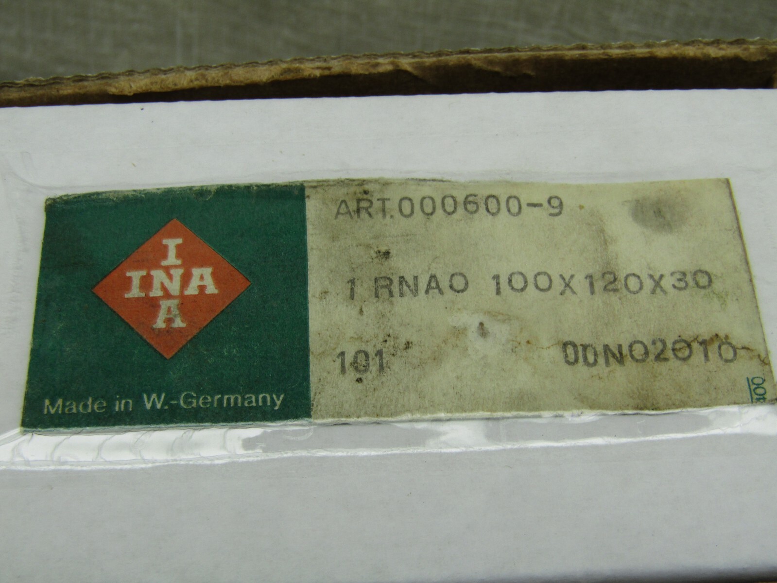 INA RNAO 100X120X30 100mm X 120mm X 30mm Needle Roller Bearing