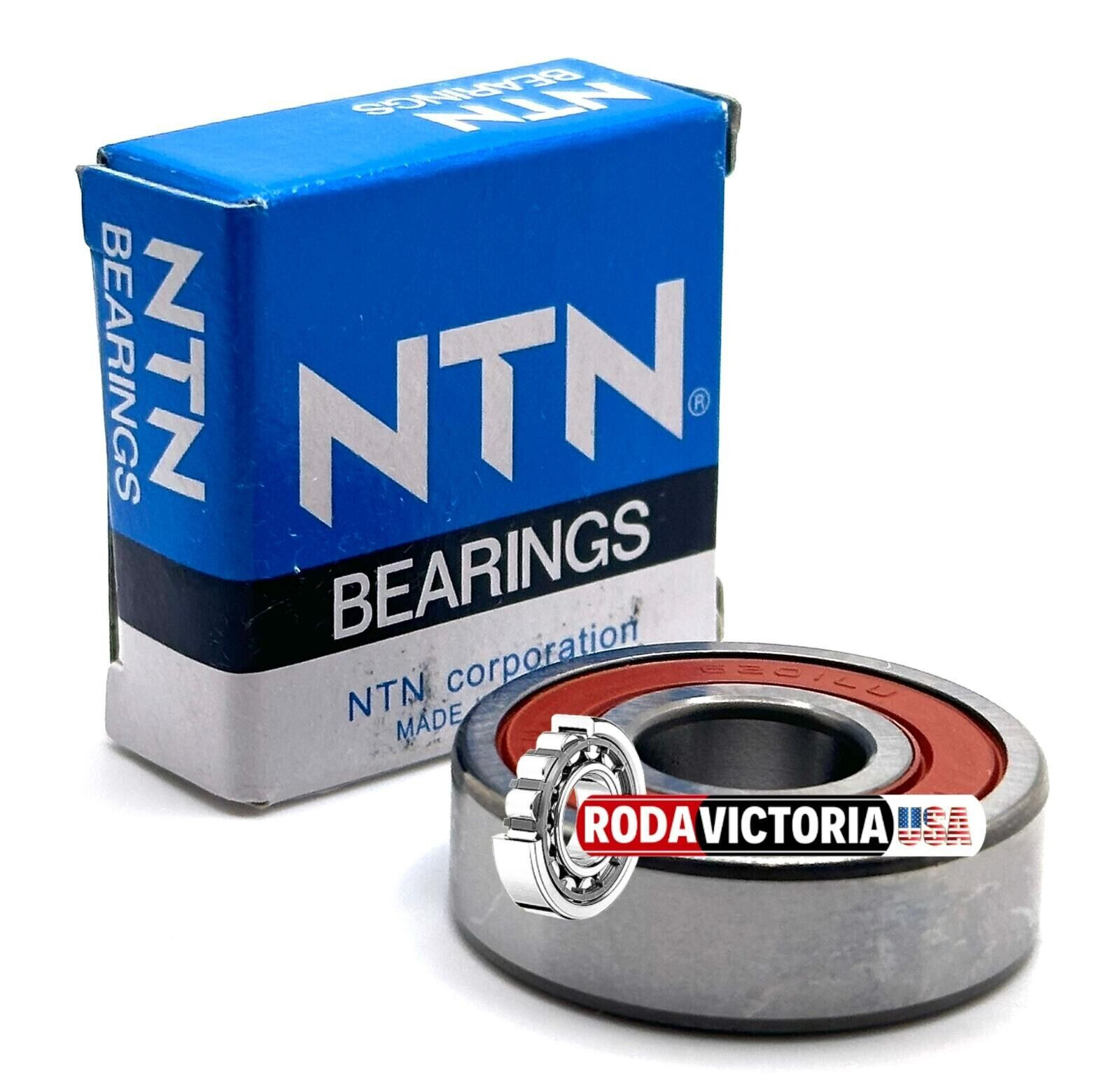 NTN 6201 LLU 5K DEEP GROOVE BALL BEARING, RUBBER SEALED 12x32x10 mm 6201-2RS