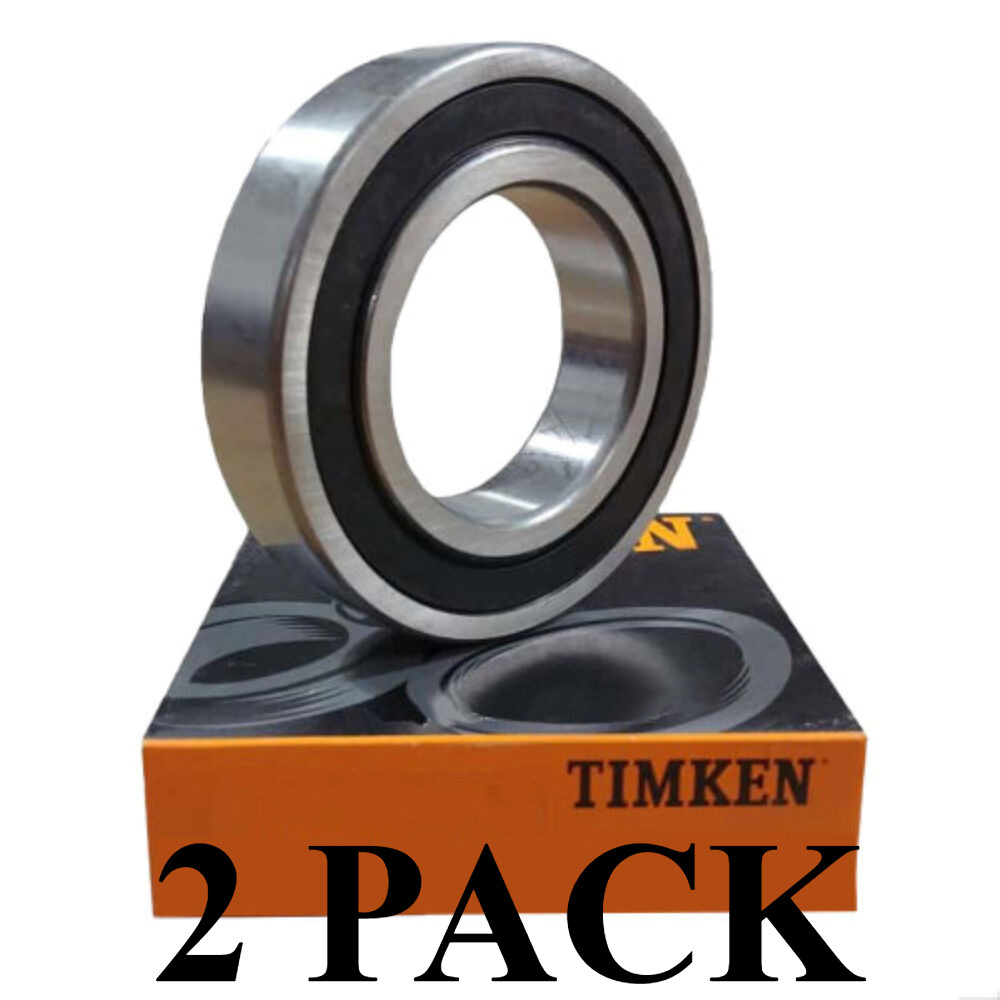 (2 PACK) 6305-2RS/C3 TIMKEN Double Rubbers Seal Ball Bearing 25X62X17mm NEW USA
