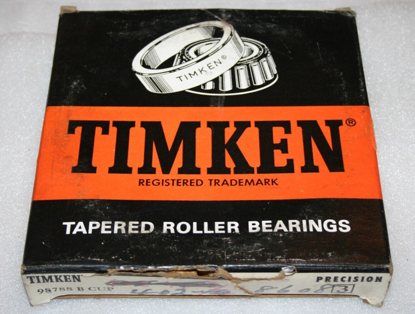 Timken 98788B-3 Class 3 Precision Single Flange Tapered Bearing Cup – NEW –