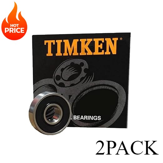 (2PACK TIMKEN 608-2RS 8X22X7mmPrecision Rotating Quiet High Speed Bearings