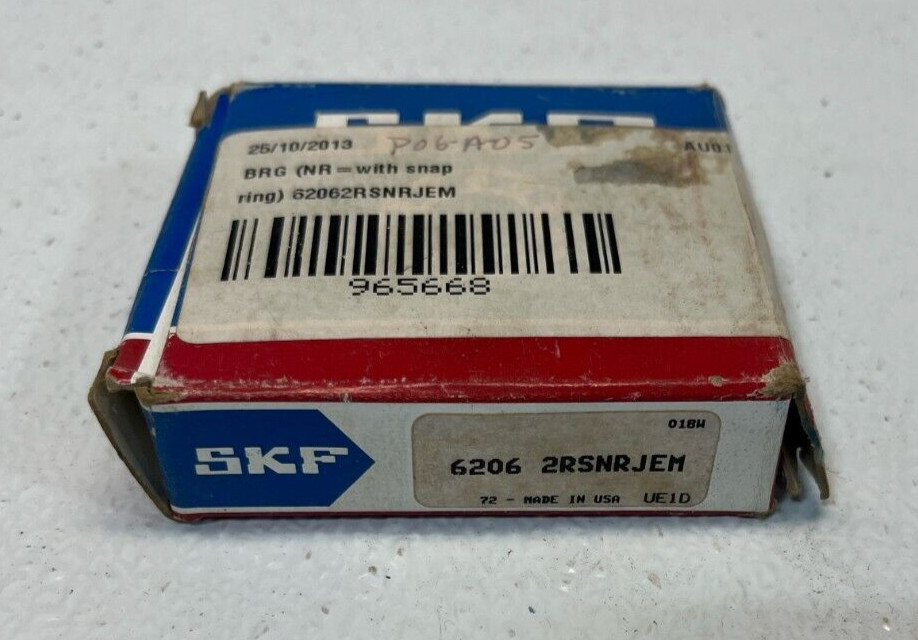 SKF 6206 2RSNRJEM Bearing with Snap Ring