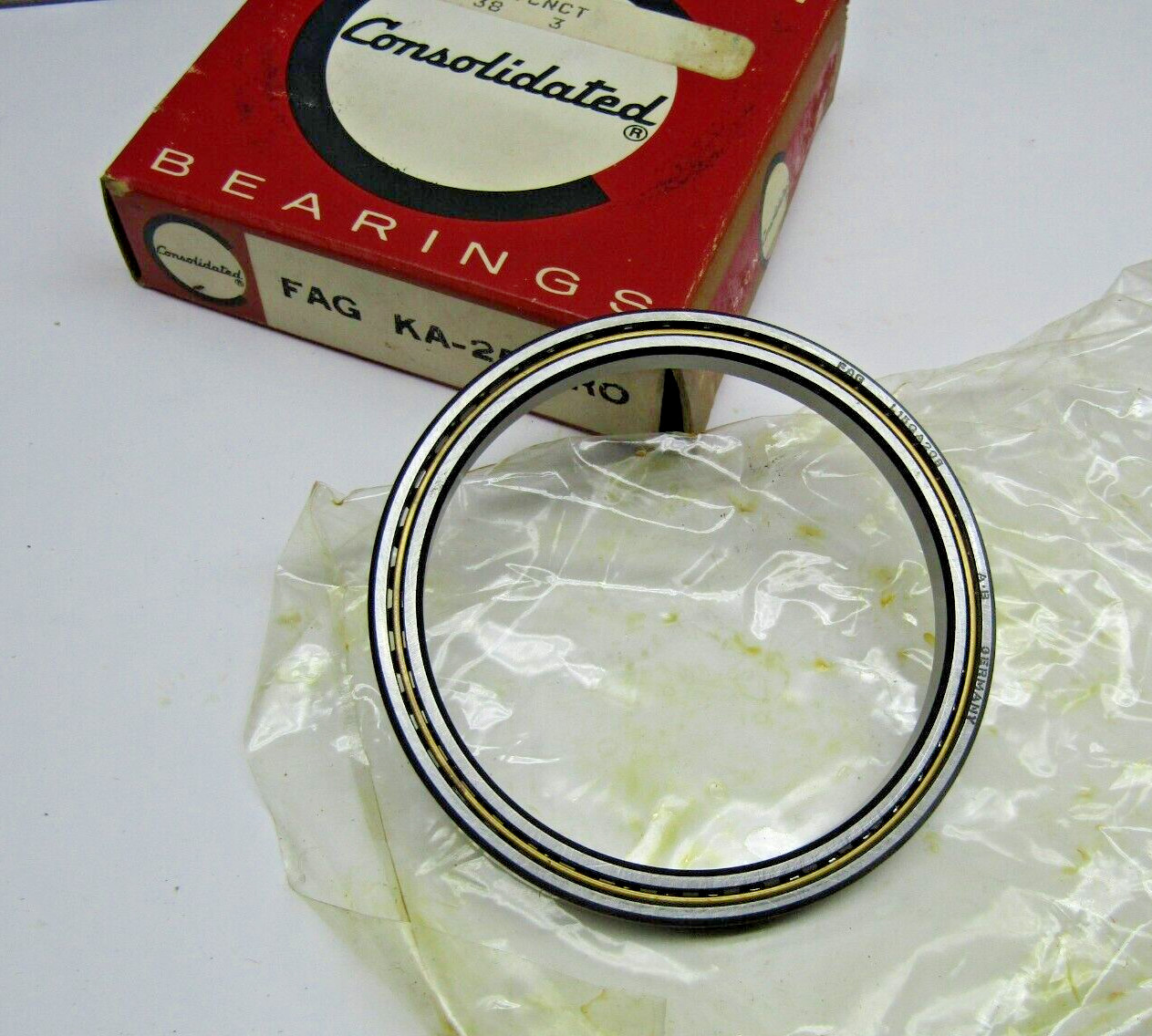 FAG Consolidated KA025AR0 2-1/2″ x 3″ x 1/4″ Thin Section Bearing