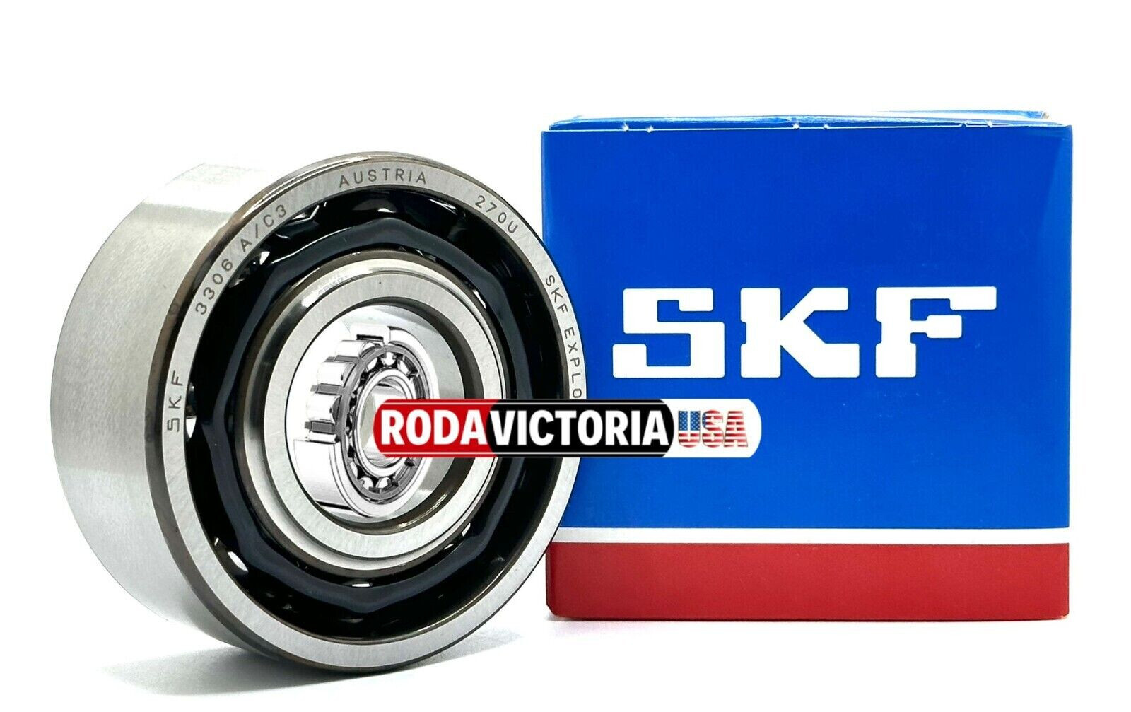 SKF 3306 A ANGULAR CONTACT BALL BEARING, OPEN, NO SEALS 30x72x30,2mm 5306