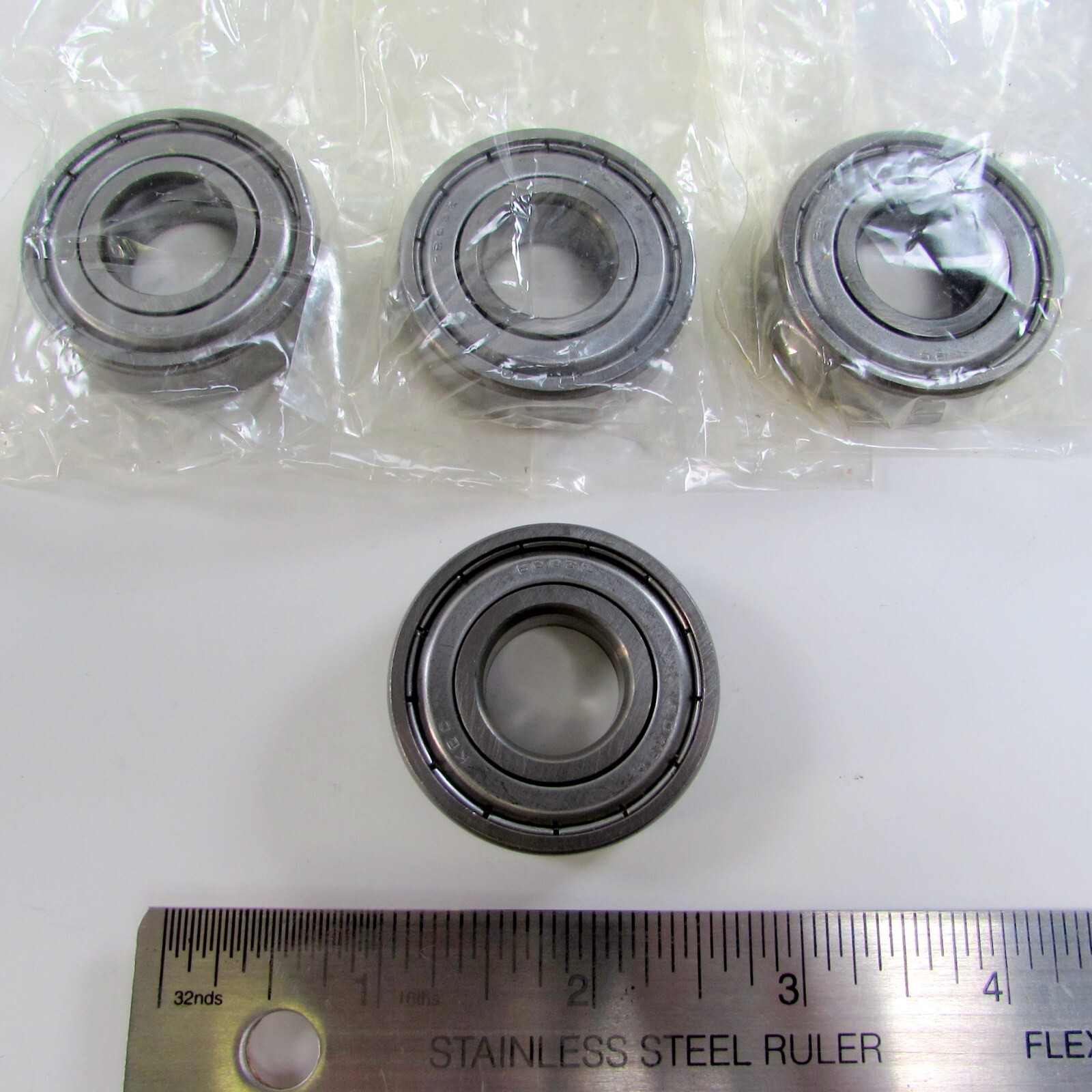 Lot of 4 – NEW KBC 6203Z Annular Ball Bearing OW:12mm BD:17mm OD:40mm