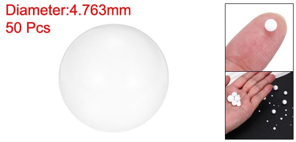 50 Pcs 3/16″(4.763mm) Ceramic Bearing Balls Al2O3 Ceramic Balls G10 Precision