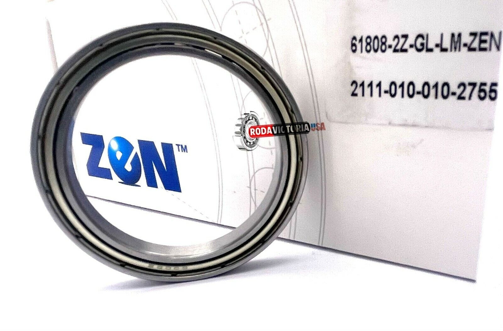 ZEN 6808 ZZ Deep Groove Ball Bearings 40x52x7mm. 6808-ZZ 61808