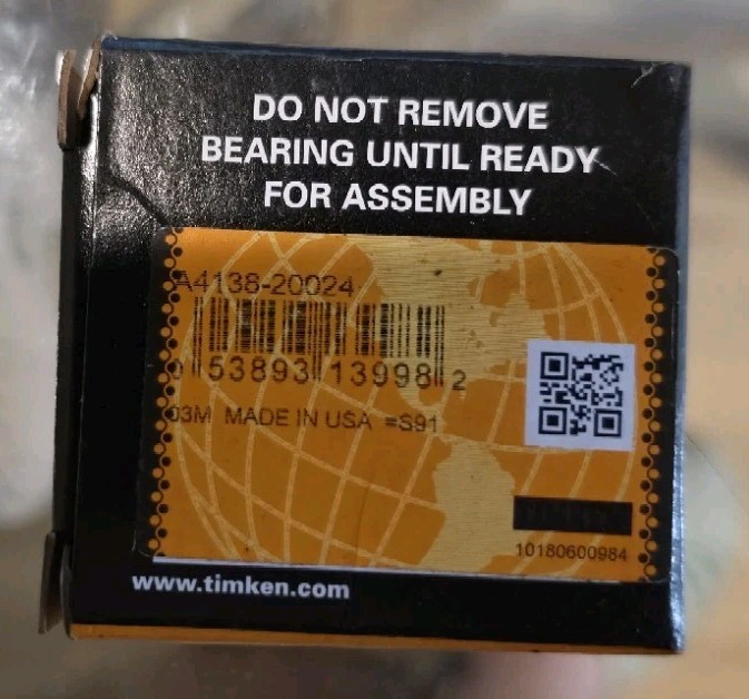Timken Tapered Roller Bearing A4138 A4138-20024 Industrial Bearing MPN A4138