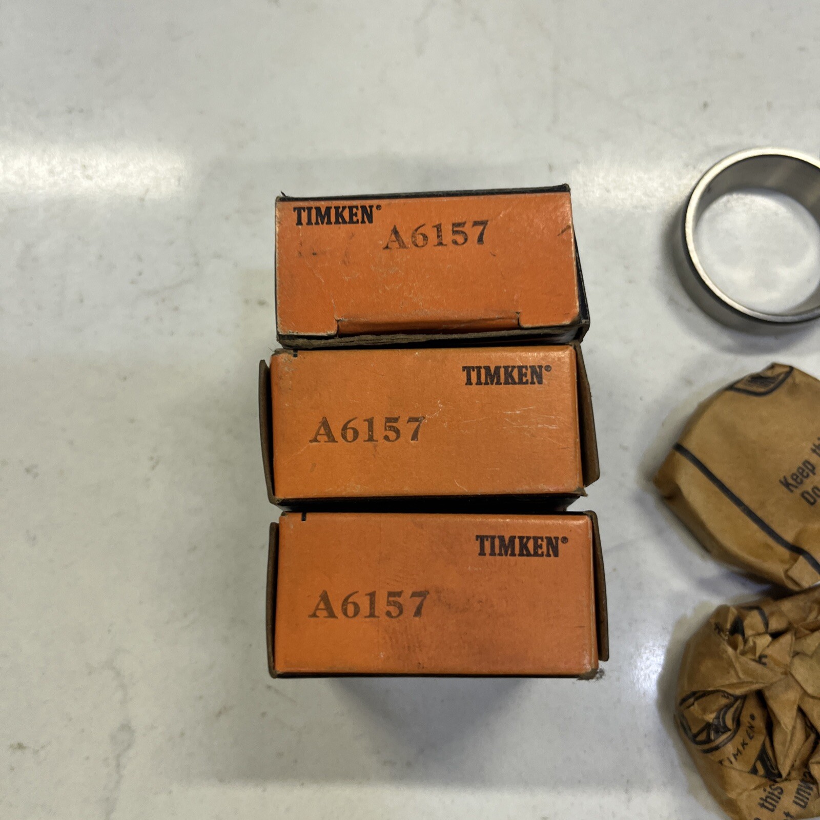 Timken A6157 Taper Bearing Cup 1.575″ OD A-6157, Lot Of 3
