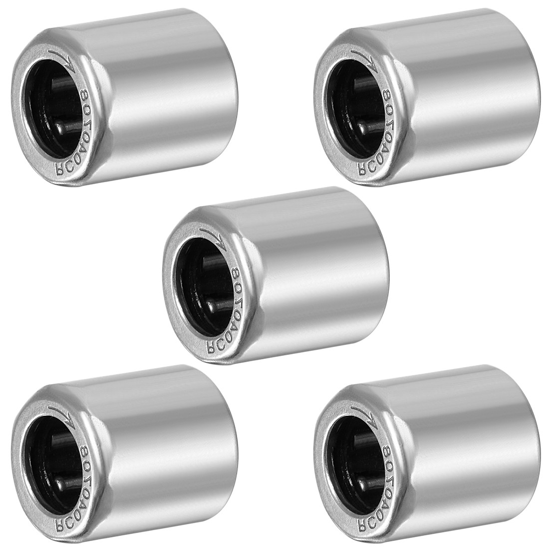 5pcs RC040708 Needle Roller Bearings One Way Bearing 1/4″ Bore 7/16″ OD 1/2″