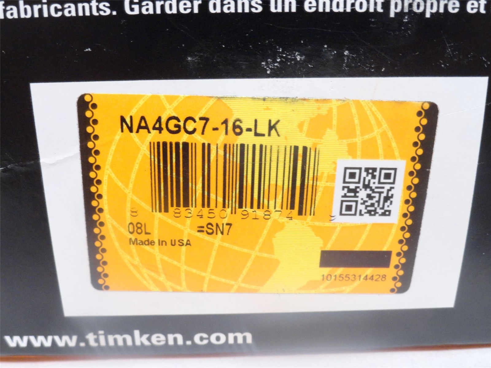 246447 New In Box; Timken NA4GC7-16-LK Poly Flange Bearing; 1″ID; 4-Bolt