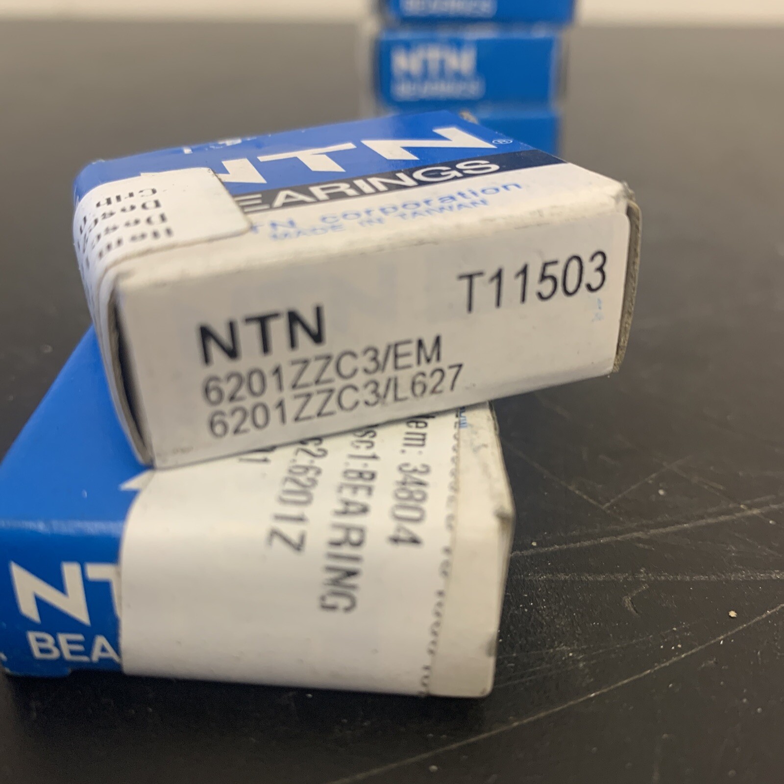 Wow! 9-PACK!! NTN 6201ZZC3/EM Standard Small Ball Bearing T11503