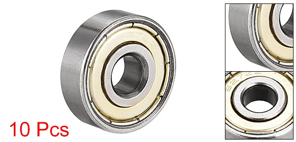 10pcs 627ZZ Double Shielded 627-2Z 80027 Deep Groove Ball Bearing Carbon Steel