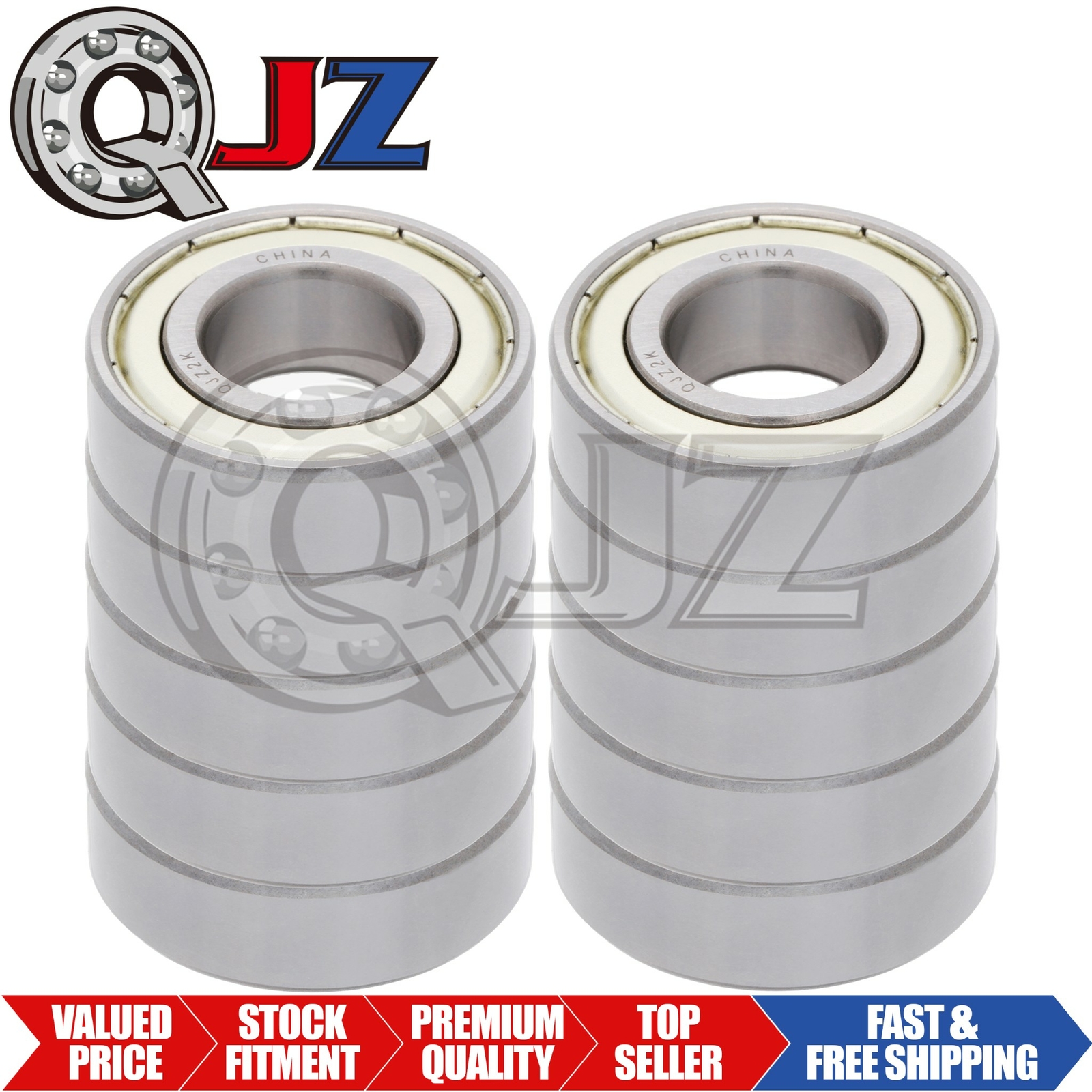 [10-Pk] 6903-ZZ Radial/Deep Groove Ball Bearing 17mm x 30mm x 7mm Double Shield