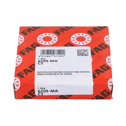 6209-MA-C3 FAG/Schaeffler Technologies 45 x 85 x 19 mm DEEP GR. BALL SINGLE ROW