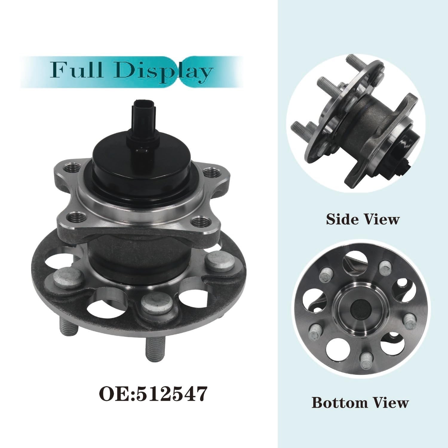 512547 Rear Wheel Bearing hub Assembly is Compatible with Toyota Corolla 2020…