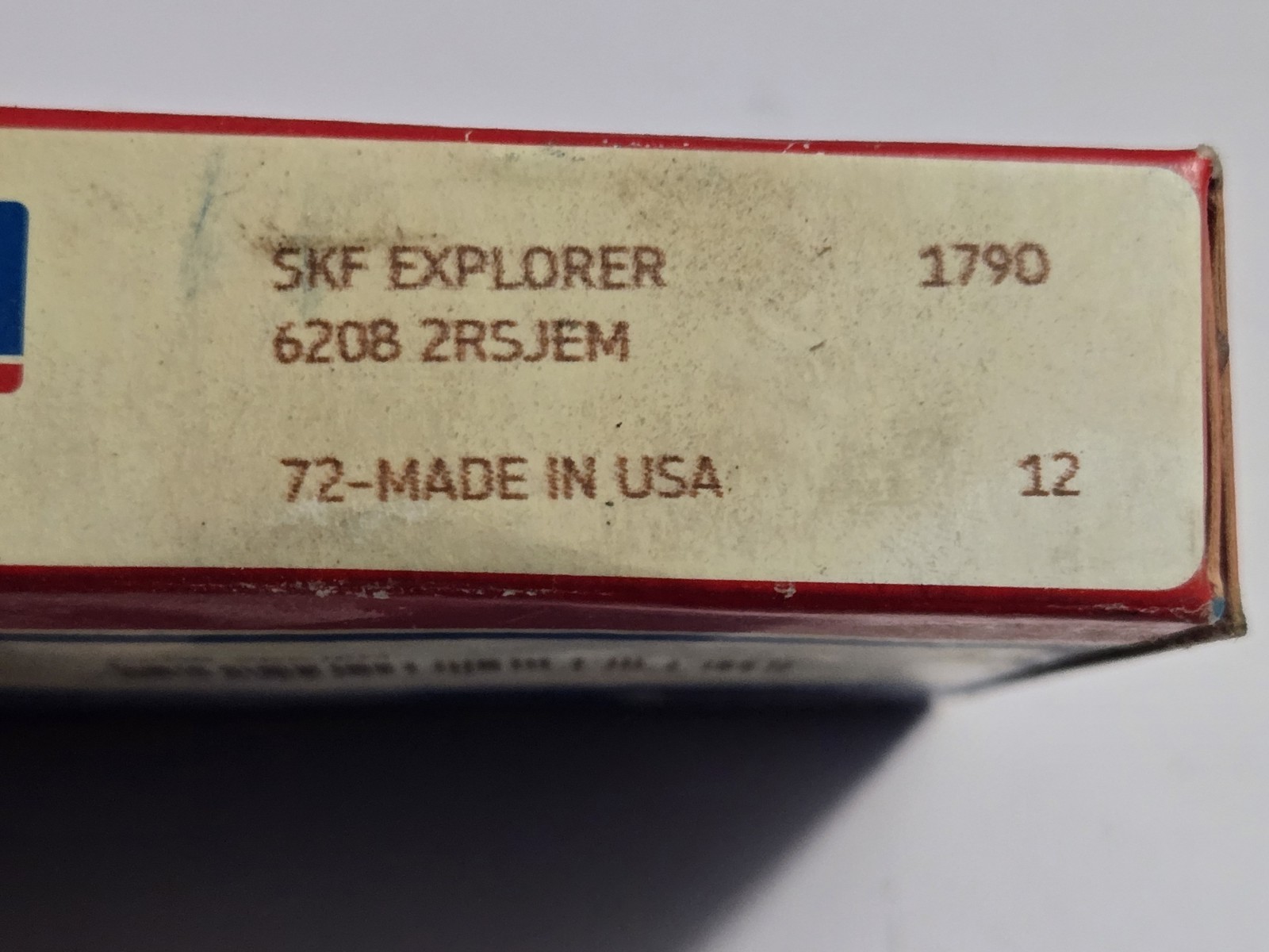 SKF Explorer 6208-2RSJEM Bearing New Open Box