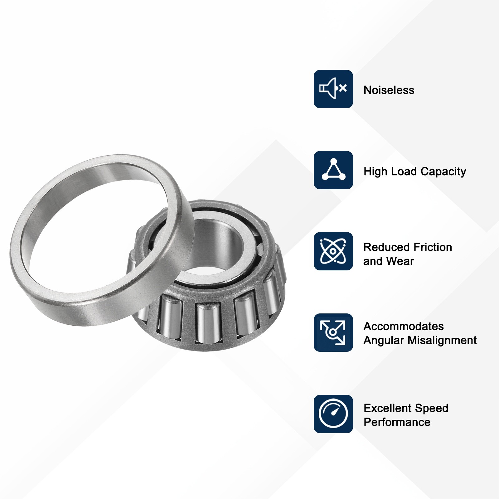 2Sets 28682/28622 Tapered Roller Bearing Cone and Cup, 2.25×3.8437×0.9688″