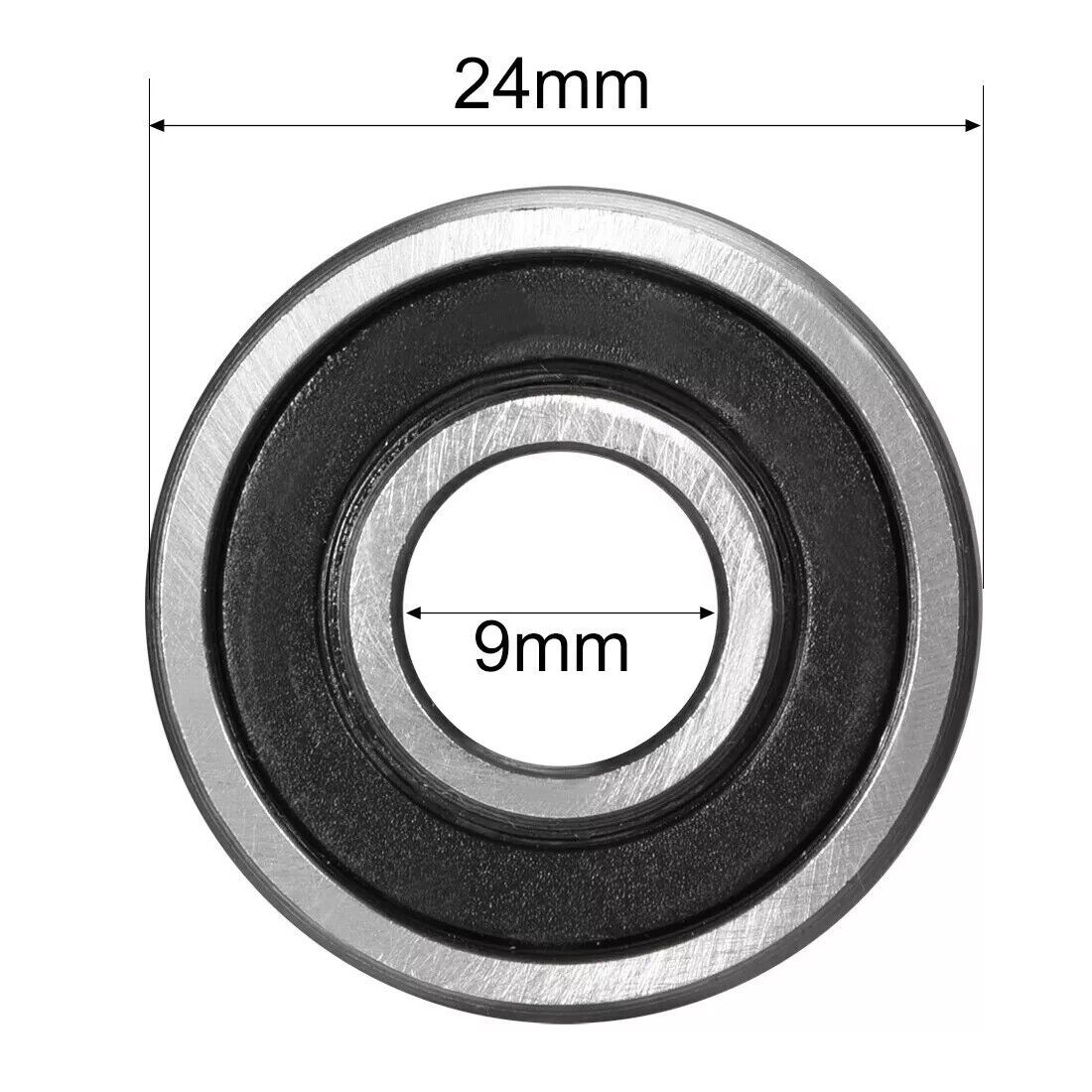 10pcs 609-2RS Deep Groove Ball Bearings 9x24x7mm Double Sealed Chrome Steel