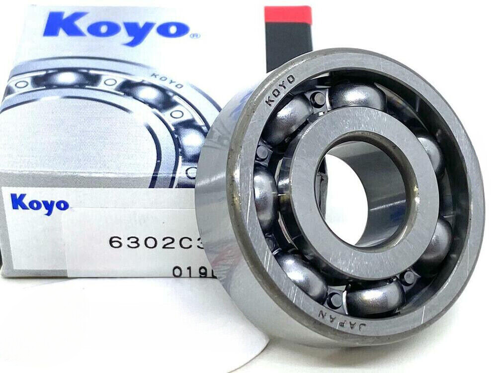 NEW KOYO 6302 C3 Open Deep Groove Ball Bearing 15x42x13mm Made In Japan