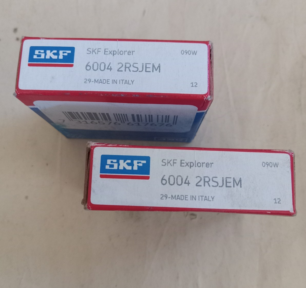 SKF 6004-2RSJEM *Lot of 2* Ball Bearings
