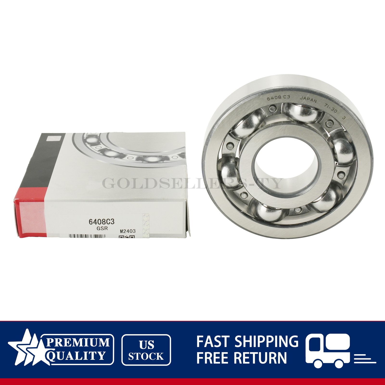 NEW For KOYO Deep Groove Ball Bearing 6408 C3 Open Type No Seals 40x110x27 mm US
