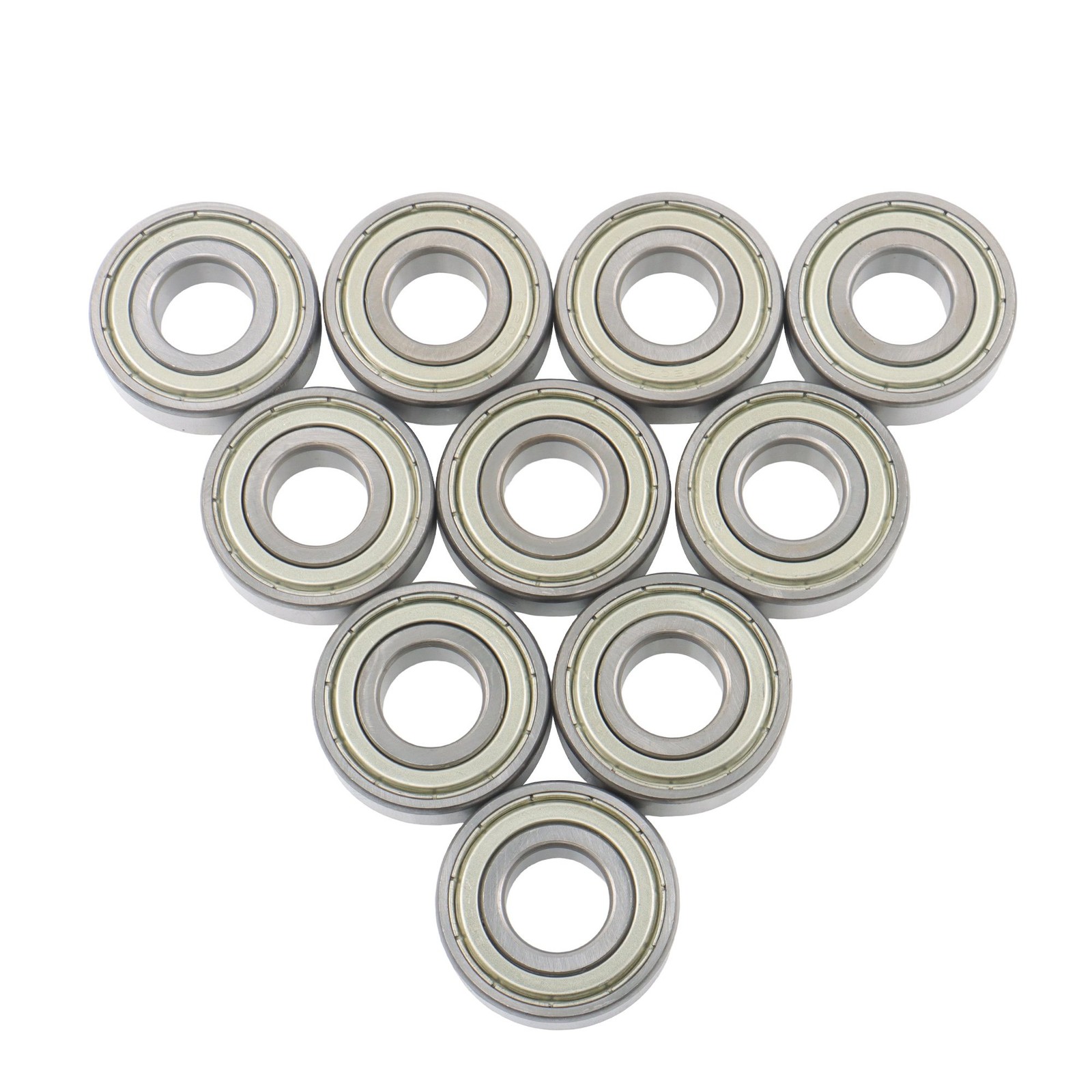 10Pcs 6204-ZZ Bearing 20×47×14mm Deep Groove Ball Bearing Double Metal Seals