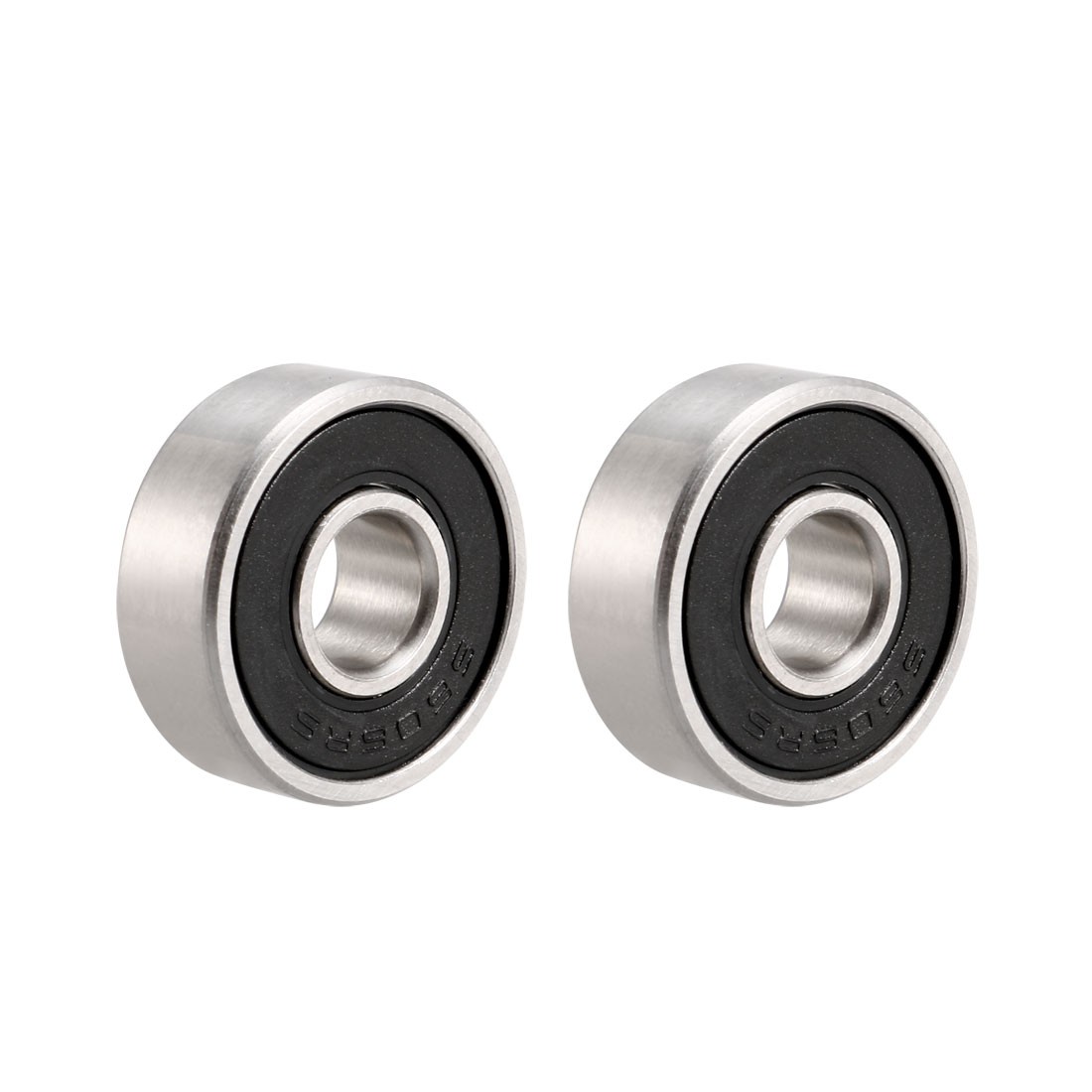 S606-2RS Stainless Steel Ball Bearing 6x17x6mm Double Sealed 606RS Bearings 2pcs