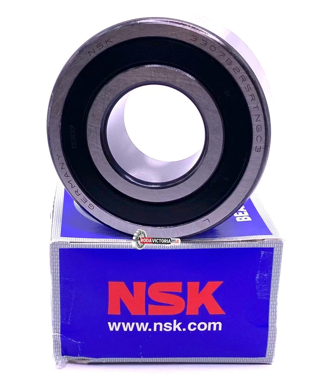 NSK 3307 B 2RSR TNG Angular Contact Ball Bearing, Rubber Sealed 35x80x34.9 mm