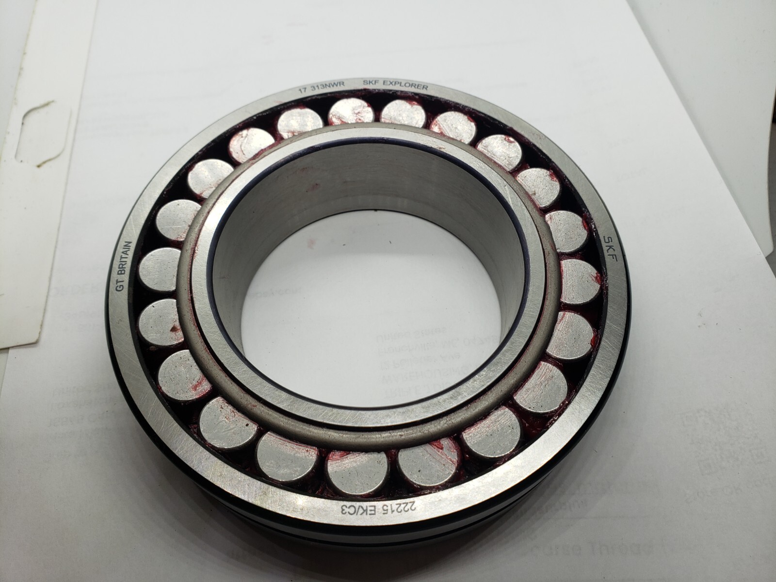 SKF EXPLORER 22215 EK/C3 DOUBLE ROW SPHERICAL ROLLER BEARING 75mm BORE NNB