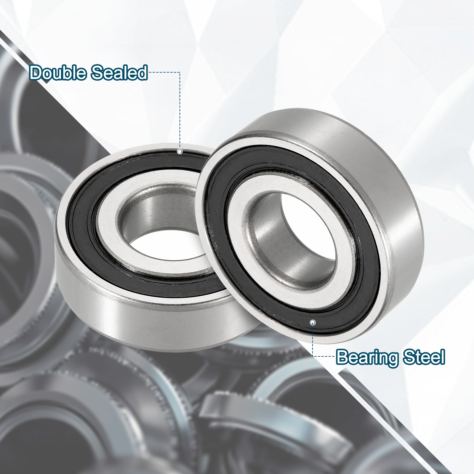 2pcs Ball Bearings 22x52x15mm Non Standard for 225215-2RS