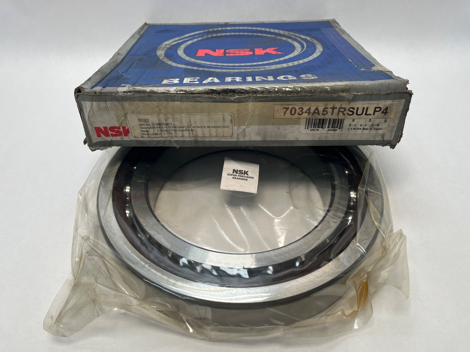NSK 7034A5TRSULP4 Bearing 170x260x42 mm 7034A5 7034-A5-TR-SUL-P4 Japan