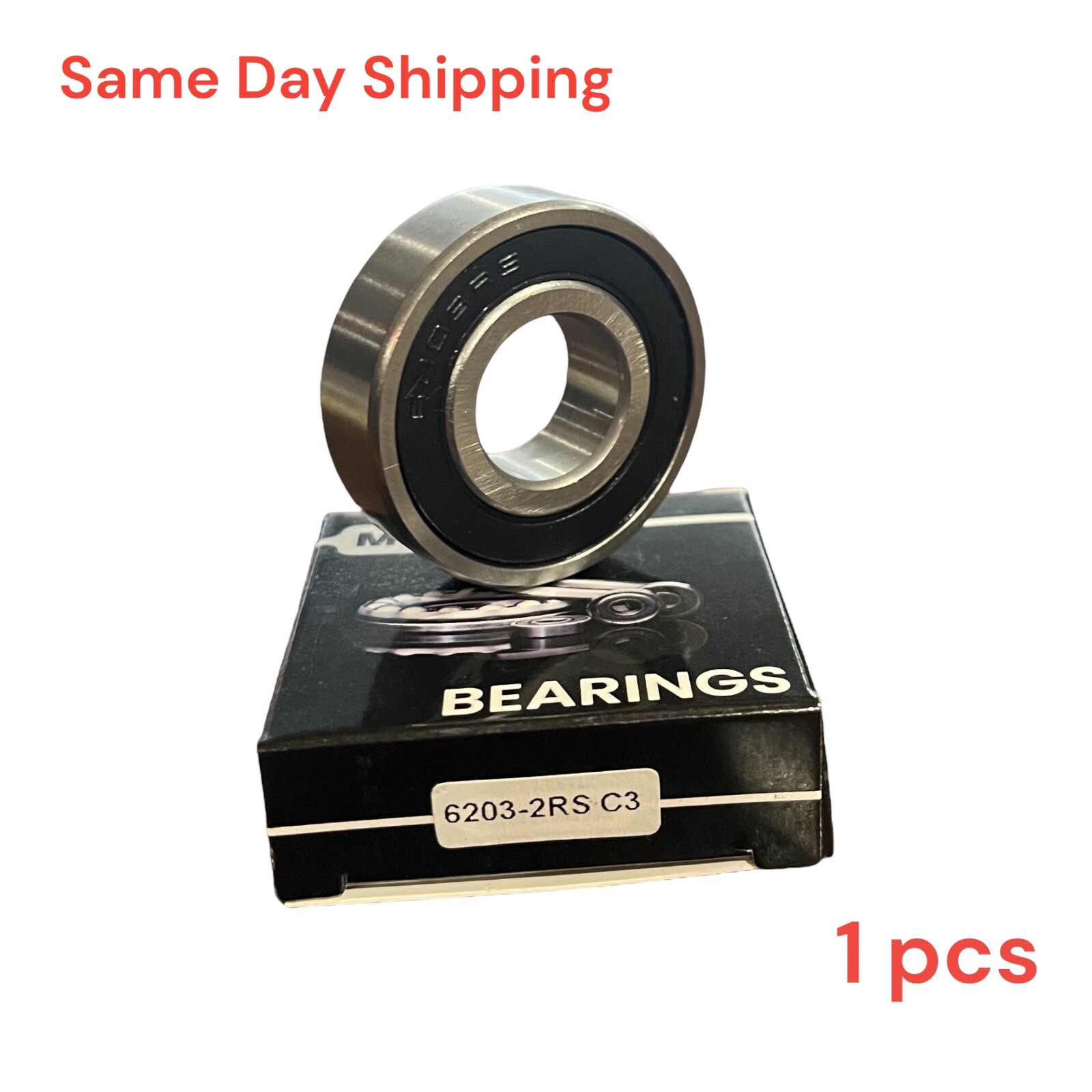 6203-2RS Premium Rubber Seal Ball Bearing C3 , 17x40x12