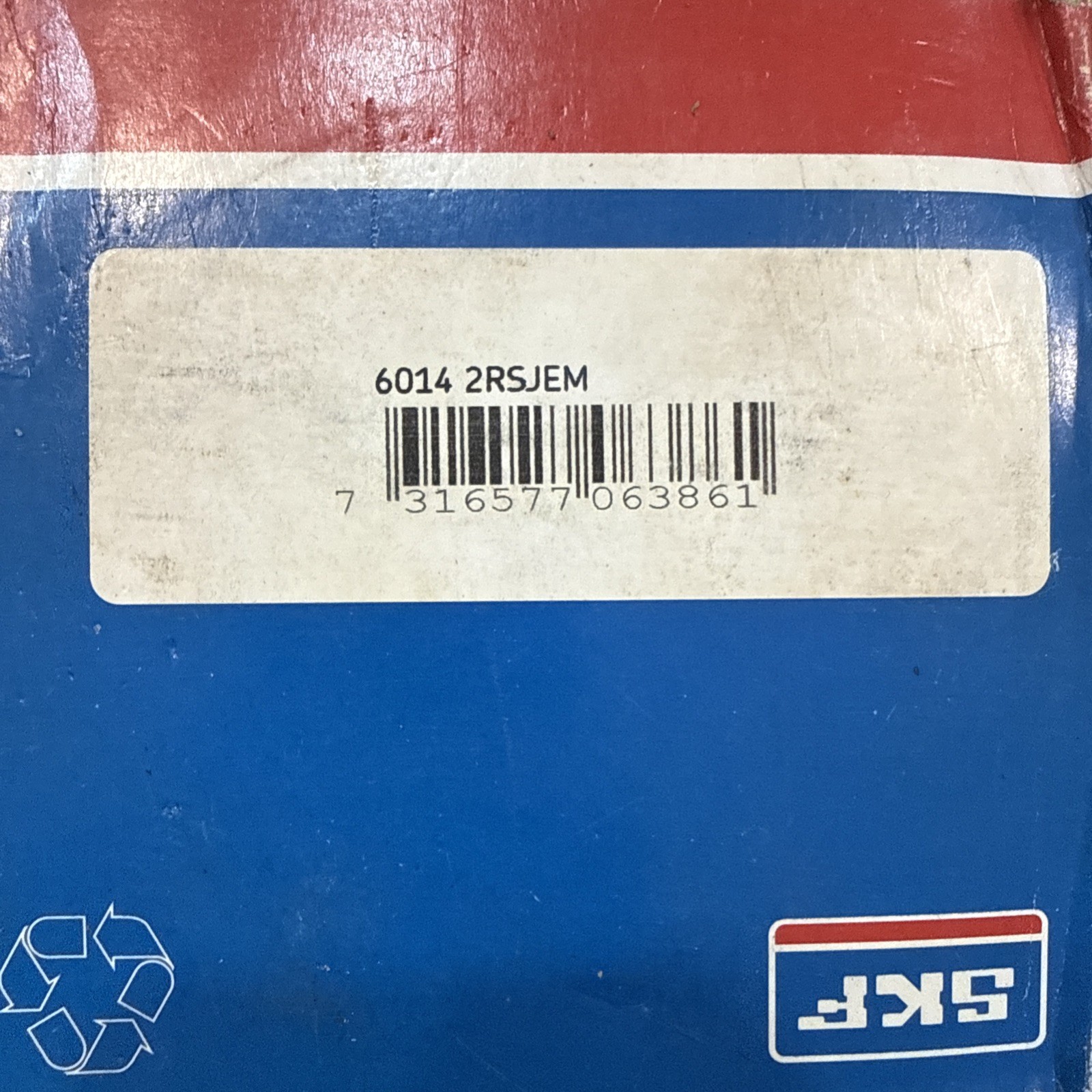 SKF 6014 2RSJEM Deep Groove Ball Bearing