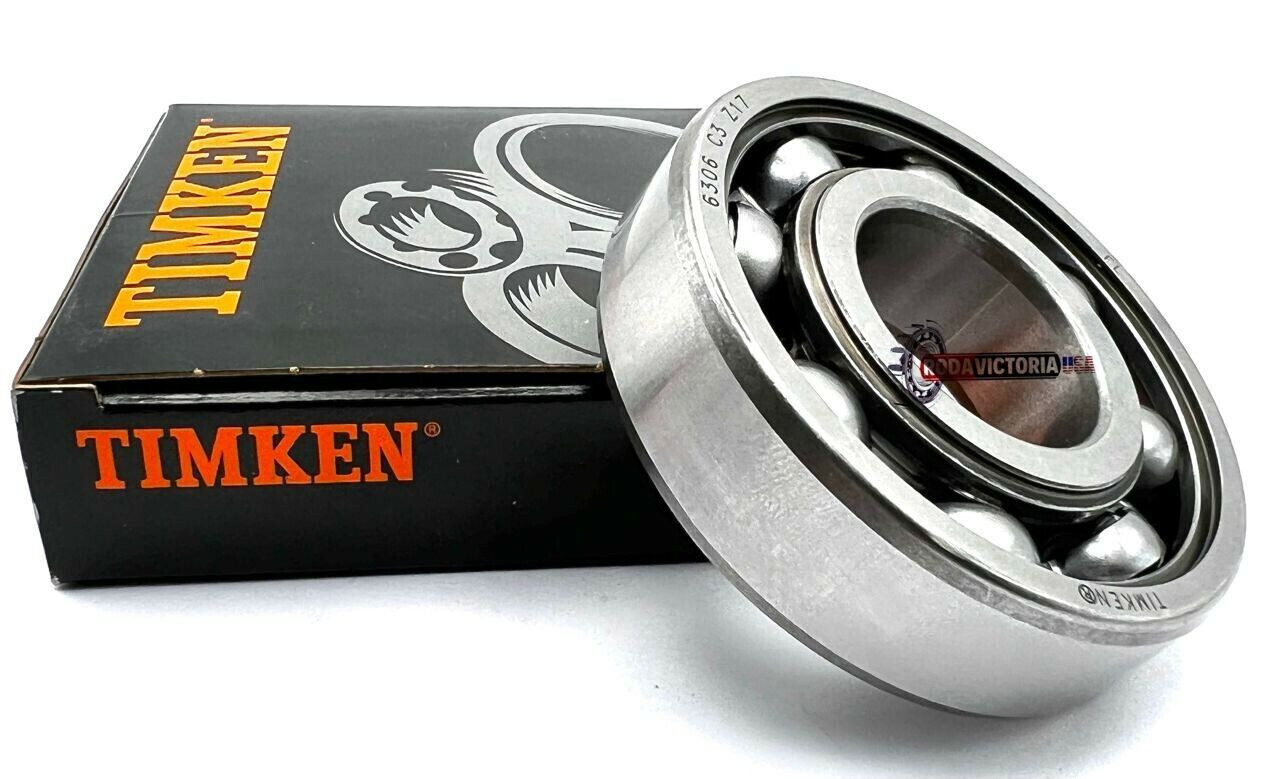 TIMKEN 6306 C3 OPEN, NO SEALS DEEP GROOVE BALL BEARING 30x72x19mm
