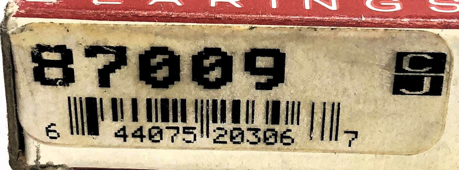IJK Consolidated Ball Bearing 87009 [Lot of 2] NOS