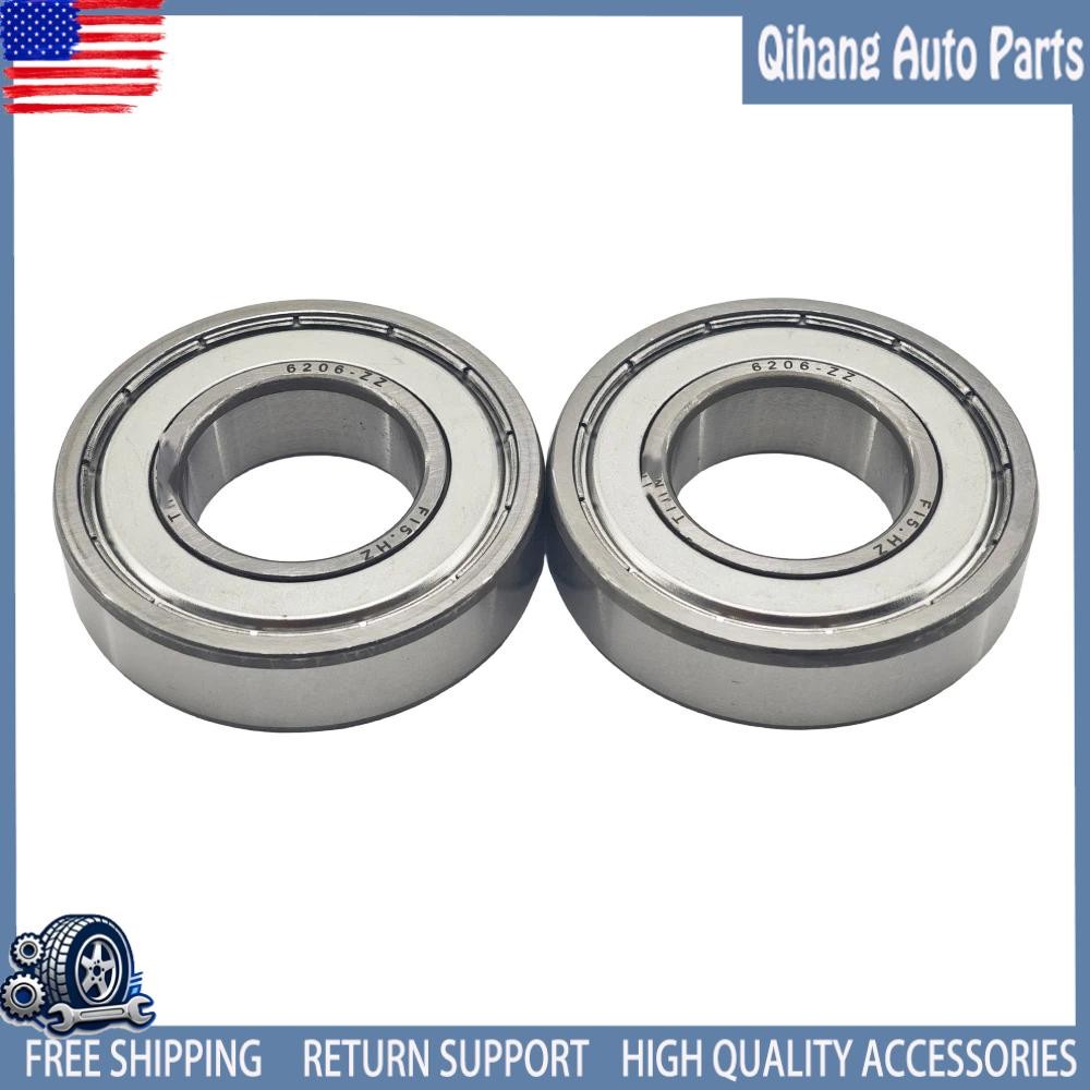 2PACK Fit For TIMKEN 6206-ZZ 30X62X16MM Double Metal Seal Bearings