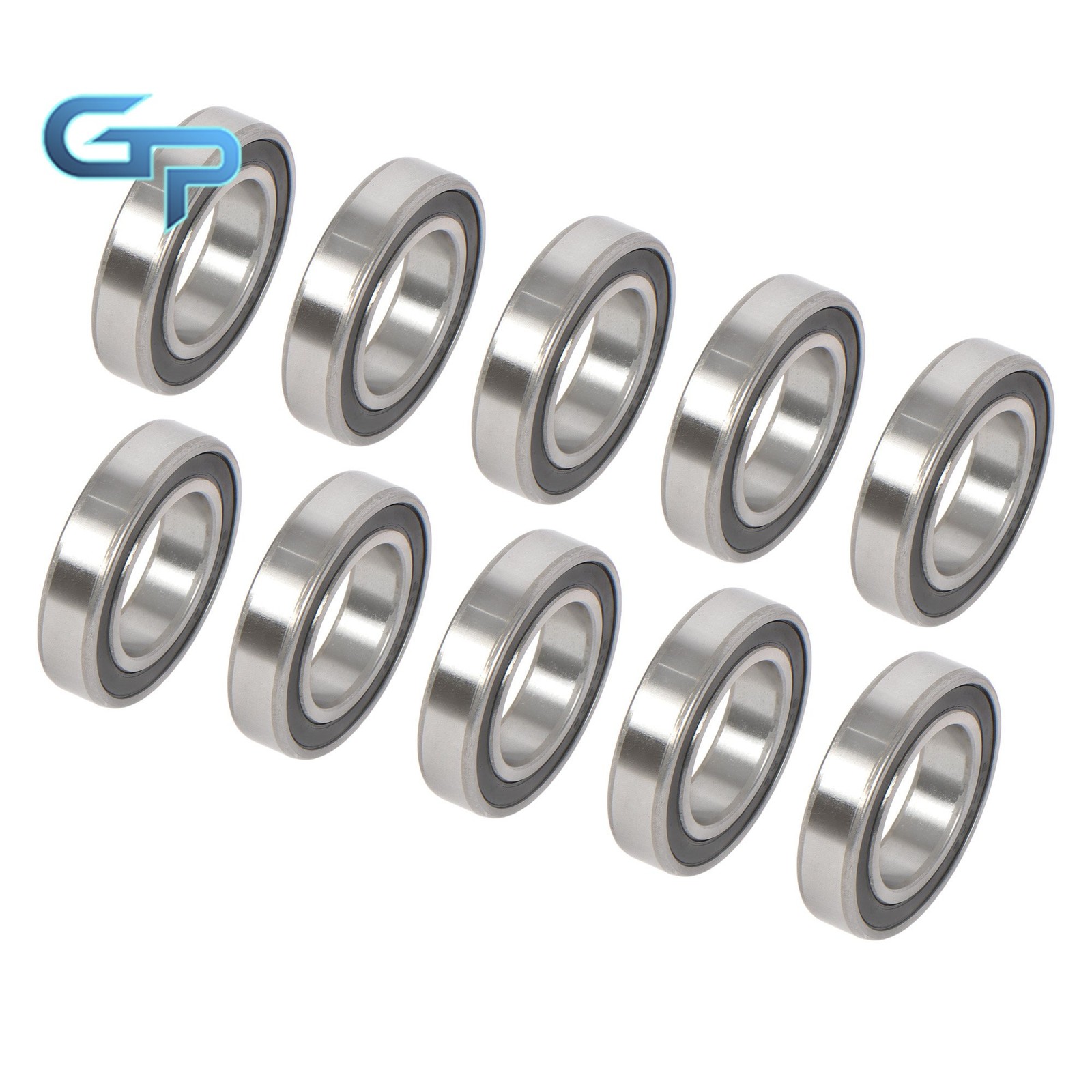 10pcs 6008-2RS 40x68x15mm Bearings Rubber Sealed Complete Set