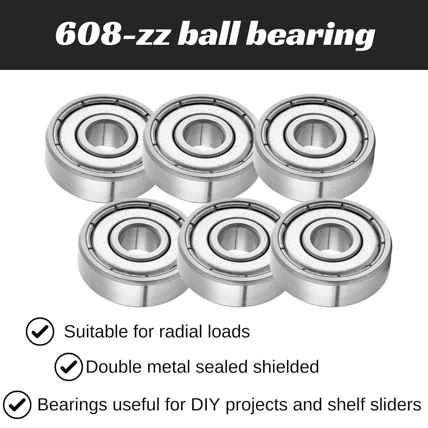 Miniature Ball Bearings Small Seal Micro Mini 1/2/3/4/5/6/7/8/9~25mm Inner Dia