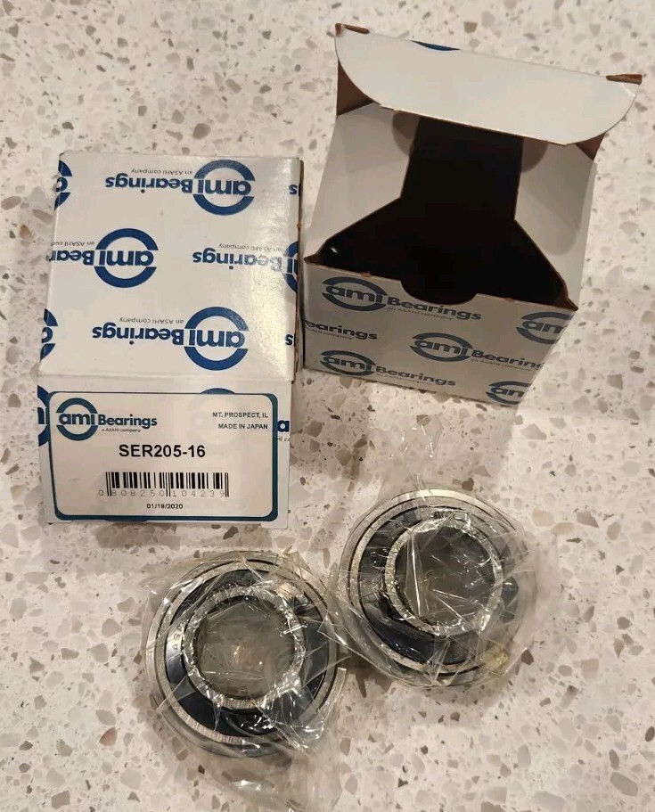 AMI Bearing SER205-16 Bearing Assembly Wide Inner Ring, Lot Of 2