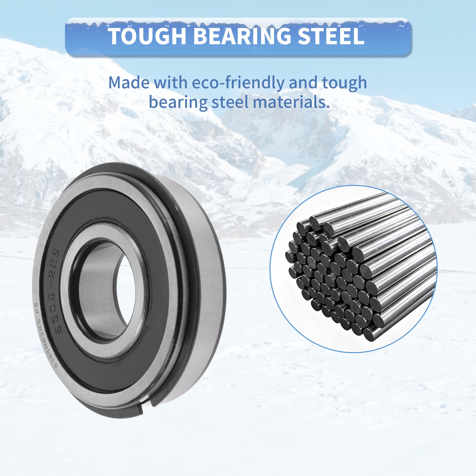 6305NR2RS Deep Groove Ball Bearings 25x62x17mm 1Pc Scooter Skateboard Wheel