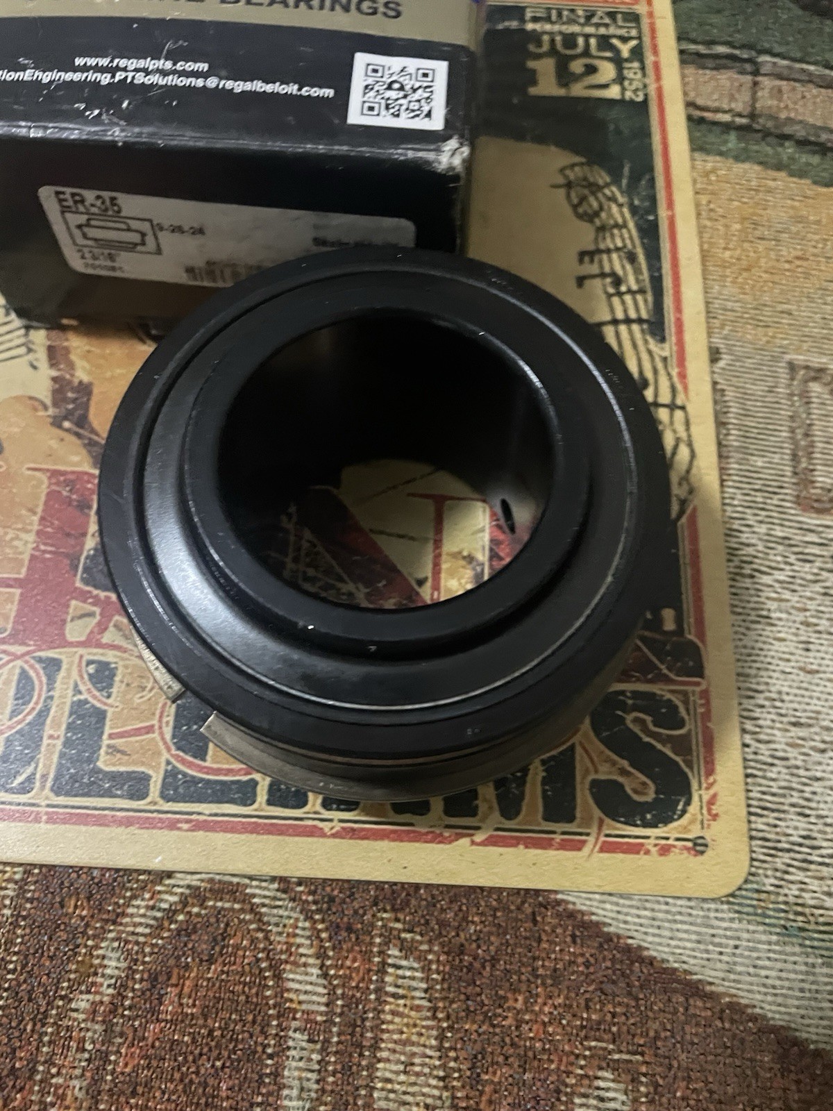 SealMaster ER-35 Ball Insert 2 3/16” 70101 NEW Gold Line Bearing