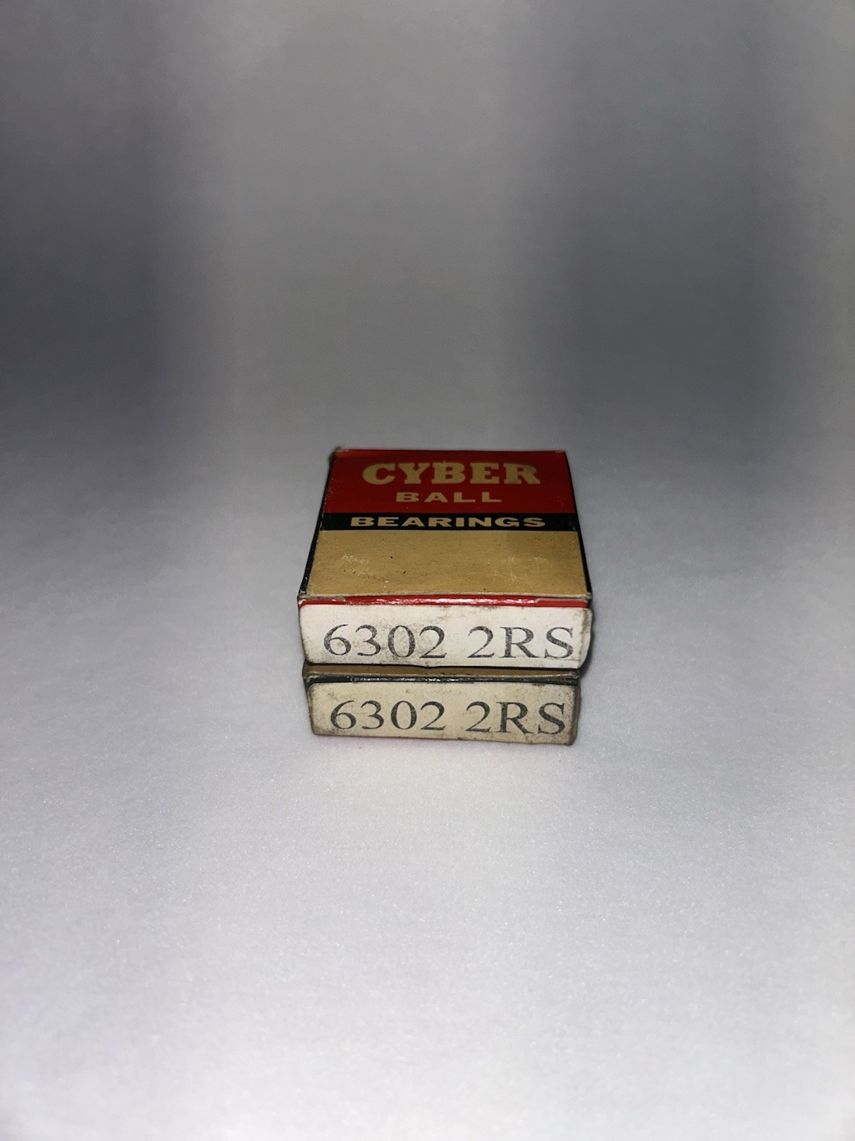 Cyber 6302-2RS Rubber Seal Ball Bearing 15x42x13 6302 2RS (Lot Of 2)